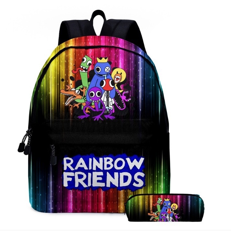 Vaivorykštės draugai Roblox Vaivorykštės draugų pradinės ir vidurinės mokyklos mokinių mokyklinė kuprinė vaikiška kuprinė