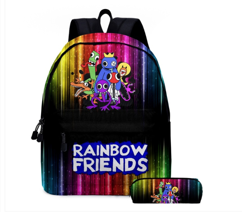 Vaivorykštės draugai Roblox Vaivorykštės draugų pradinės ir vidurinės mokyklos mokinių mokyklinė kuprinė vaikiška kuprinė