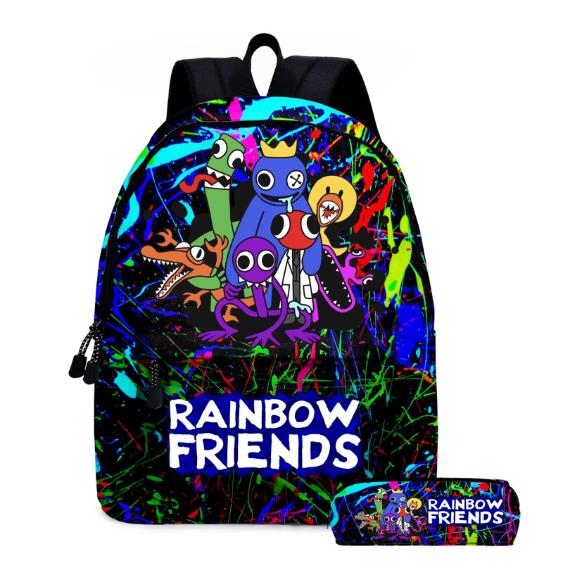 Vaivorykštės draugai Roblox Vaivorykštės draugų pradinės ir vidurinės mokyklos mokinių mokyklinė kuprinė vaikiška kuprinė