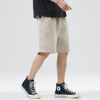 Hansca2024 Ljetne nove teške sportske kratke hlače za muškarce, široke, moderne, ležerne, košarkaške, crne, petčetvrtinske hlače za muškarce