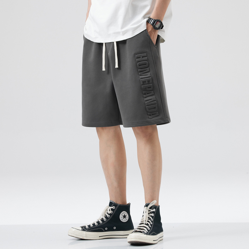 Hansca2024 Ljetne nove teške sportske kratke hlače za muškarce, široke, moderne, ležerne, košarkaške, crne, petčetvrtinske hlače za muškarce