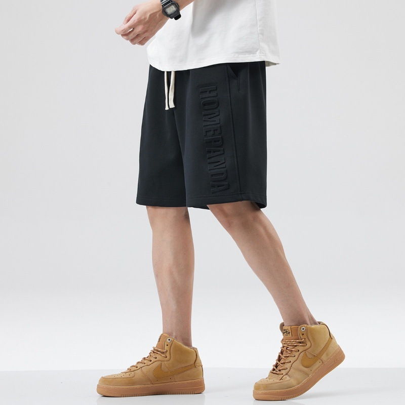 Hansca2024 Ljetne nove teške sportske kratke hlače za muškarce, široke, moderne, ležerne, košarkaške, crne, petčetvrtinske hlače za muškarce