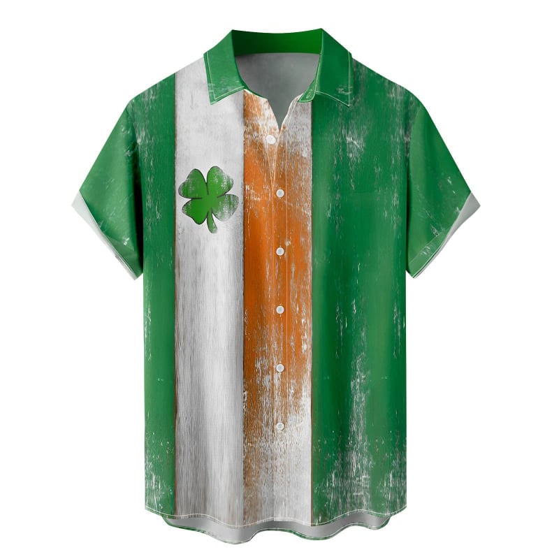 2025 Tricou de vară pentru bărbați, imprimare 3D, modă casual, seria verde, cămașă cu mânecă scurtă, vrac