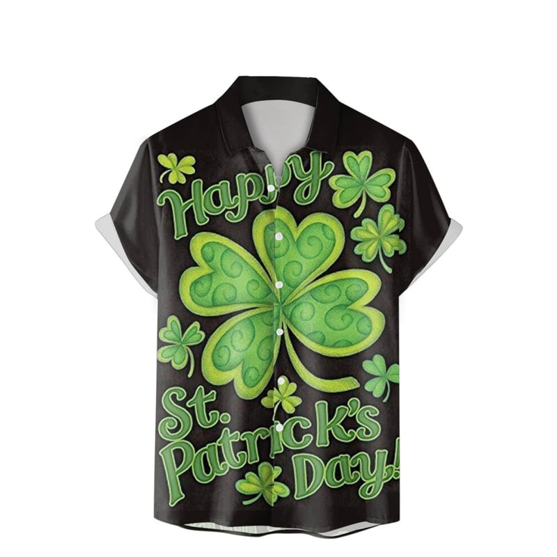 2025 Tricou de vară pentru bărbați, imprimare 3D, modă casual, seria verde, cămașă cu mânecă scurtă, vrac