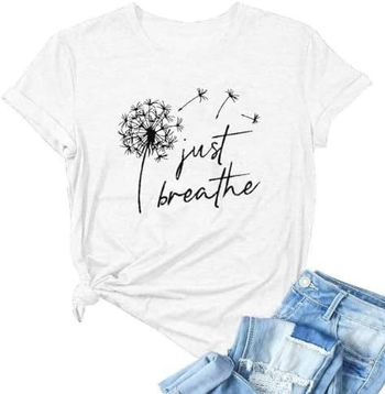 Γυναικείο μπλουζάκι με στάμπα και σχέδιο λουλουδιών Amazon Independent Wish AliExpress για μεγάλα μεγέθη