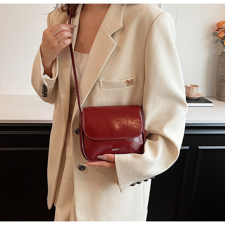 Geantă crossbody de culoare solidă, geantă mică pătrată, la modă, simplă, cu transfrontalieră