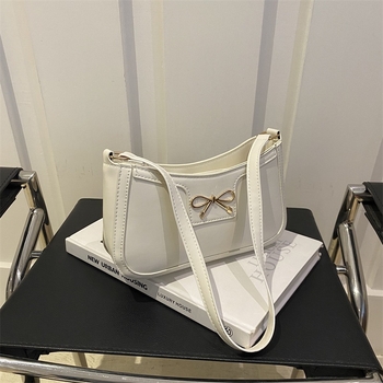 Tekstu pažymėta „All-match“ pažastų rankinė, moteriška rankinė 2024 m., nauja, madinga nešiojama rankinė per petį, stilinga „Bagel“ rankinė