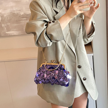 Vakarinė rankinė, vakarinė suknelė, rankinė su blizgučiais, personalizuota, europietiška ir amerikietiška, tarpvalstybinė elektroninė prekyba, retro stiliaus vestuvinė rankinė, rankinė moterims, grandinėlės formos rankinė