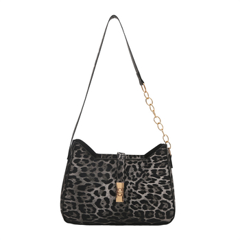 Šių metų populiarus leopardo rašto didelės talpos moteriškas 2024 m. rudens universalus krepšys-maišas-maišas-maišas-maišas-ant pečių grandinėlės