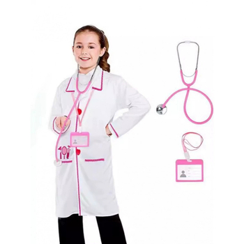 Трансграничен детски костюм за преобличане, професионален костюм за игра, детски лекар, бяла престилка, научни бели дрехи, дрехи за ангелски представления