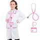 Трансграничен детски костюм за преобличане, професионален костюм за игра, детски лекар, бяла престилка, научни бели дрехи, дрехи за ангелски представления