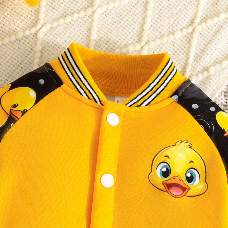 Ekskluzivno prekogranično - odijelo za dječake s crtanim printom patki za proljeće i jesen - ležerno odijelo s hlačama i printom