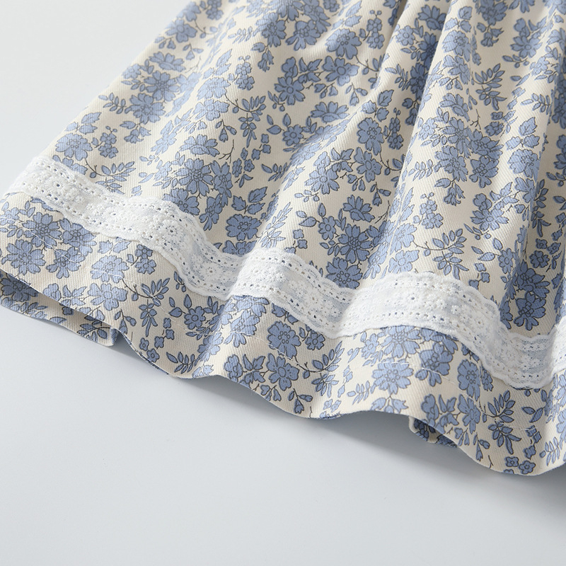 Korėjietiška ilgarankovė pavasarinė suknelė mergaitėms, mori stiliaus, vakarietiško stiliaus, kaspino ir lėlės apykaklės princesės suknelė mergaitėms