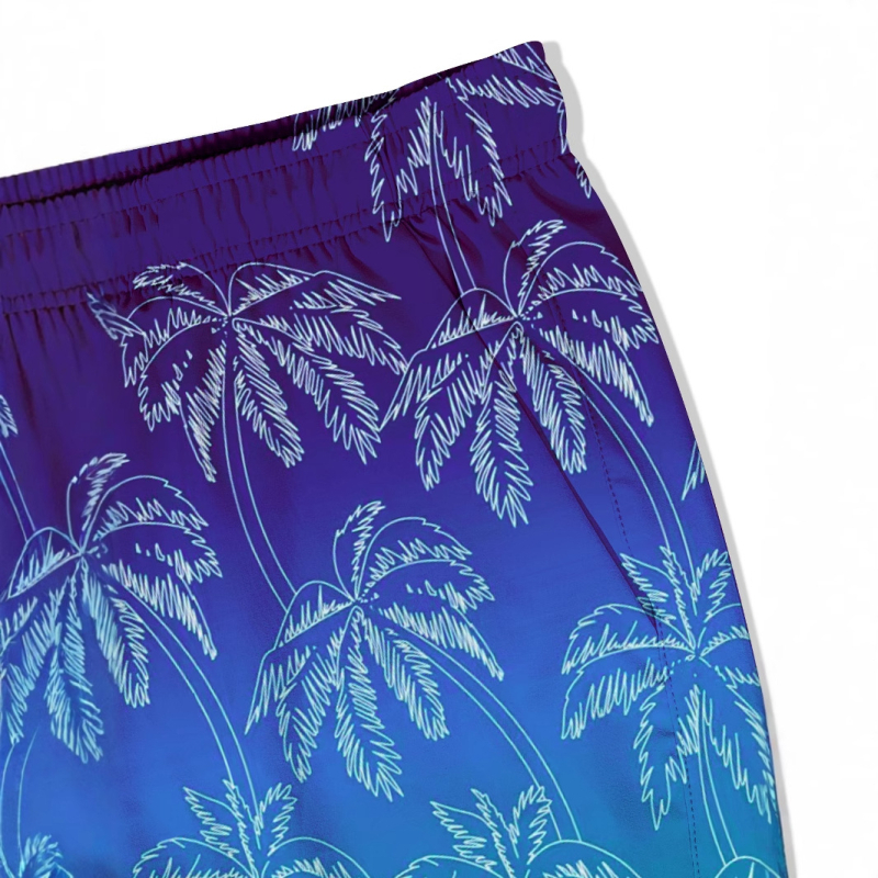 Piiriülesed populaarsed gradientidega meeste õhukesed kiiresti kuivavad rannapüksid, mis sobivad vette. Aach lühikesed püksid, neljaveerandilised kahekihilised rannapüksid.