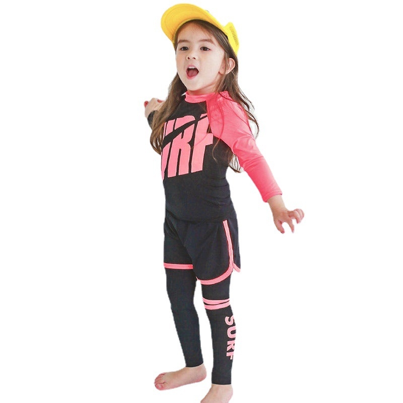 2024. aasta uued laste ujumisriided tüdrukutele, keskmised ja suured lapsed, beebi, kiiresti kuivav, pikkade varrukatega, päikesekaitsekreemiga poiste sukeldumisülikond