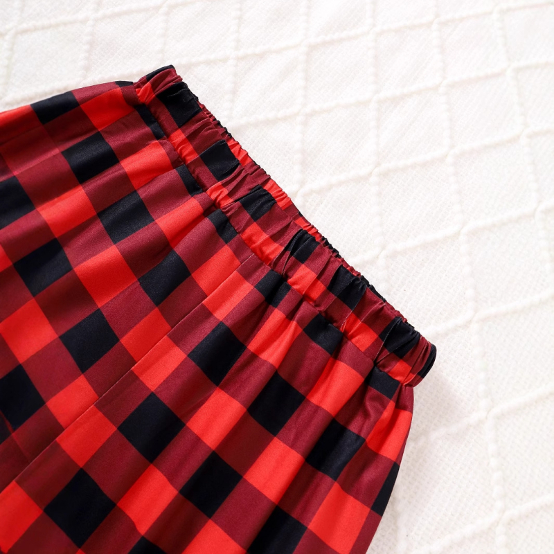 Pantaloni pentru copii 2024 toamna și iarna în carouri fete pantaloni drepți pantaloni casual de zi cu zi pantaloni de ieșire din trei piese set