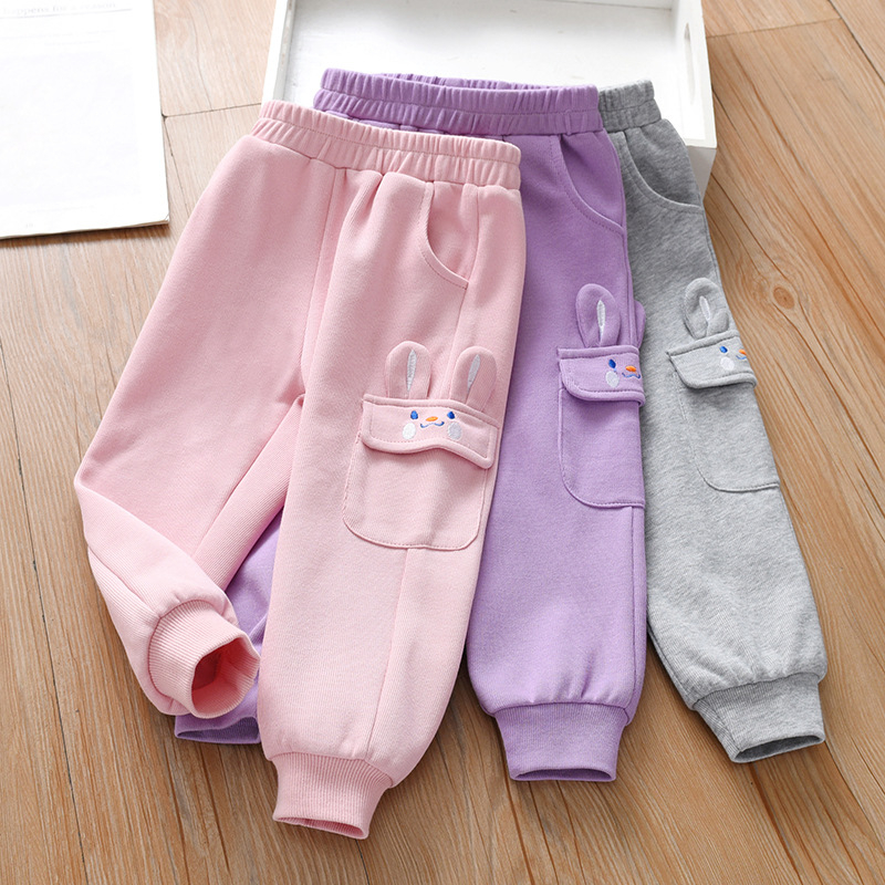 Tüdrukute dressipüksid kevad ja sügis 2025 uued lastepüksid beebitüdrukute kevadpüksid ülerõivad võõrapärases stiilis vabaajapüksid