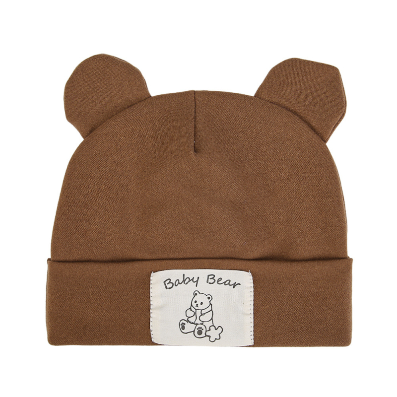 Jesenska i zimska pamučna kapa za bebe, pulover bez kostiju, kapa za bebe, fetalna kapa, zadebljana topla pletena kapa s medvjeđim ušima