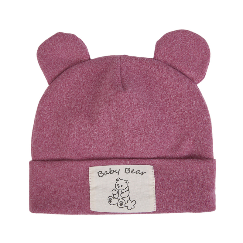 Jesenska i zimska pamučna kapa za bebe, pulover bez kostiju, kapa za bebe, fetalna kapa, zadebljana topla pletena kapa s medvjeđim ušima