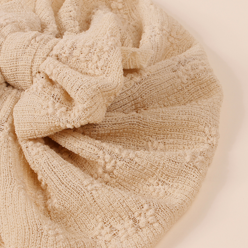 Нова европейска и американска бебешка супер мека еластична мрежеста двуслойна пуловер с панделка, трансгранична индийска шапка, детска шапка