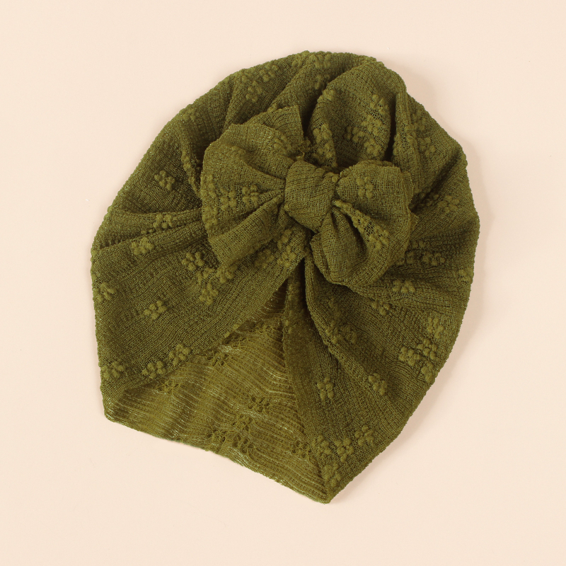 Нова европейска и американска бебешка супер мека еластична мрежеста двуслойна пуловер с панделка, трансгранична индийска шапка, детска шапка