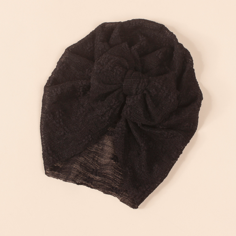 Нова европейска и американска бебешка супер мека еластична мрежеста двуслойна пуловер с панделка, трансгранична индийска шапка, детска шапка