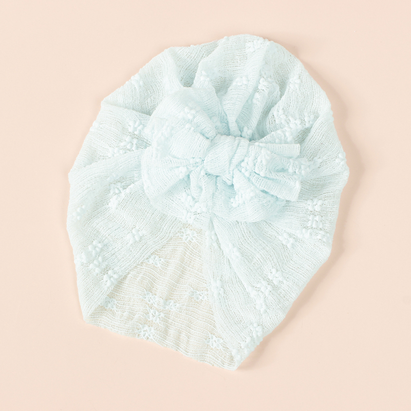 Нова европейска и американска бебешка супер мека еластична мрежеста двуслойна пуловер с панделка, трансгранична индийска шапка, детска шапка