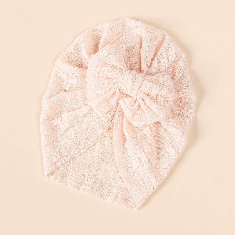 Нова европейска и американска бебешка супер мека еластична мрежеста двуслойна пуловер с панделка, трансгранична индийска шапка, детска шапка