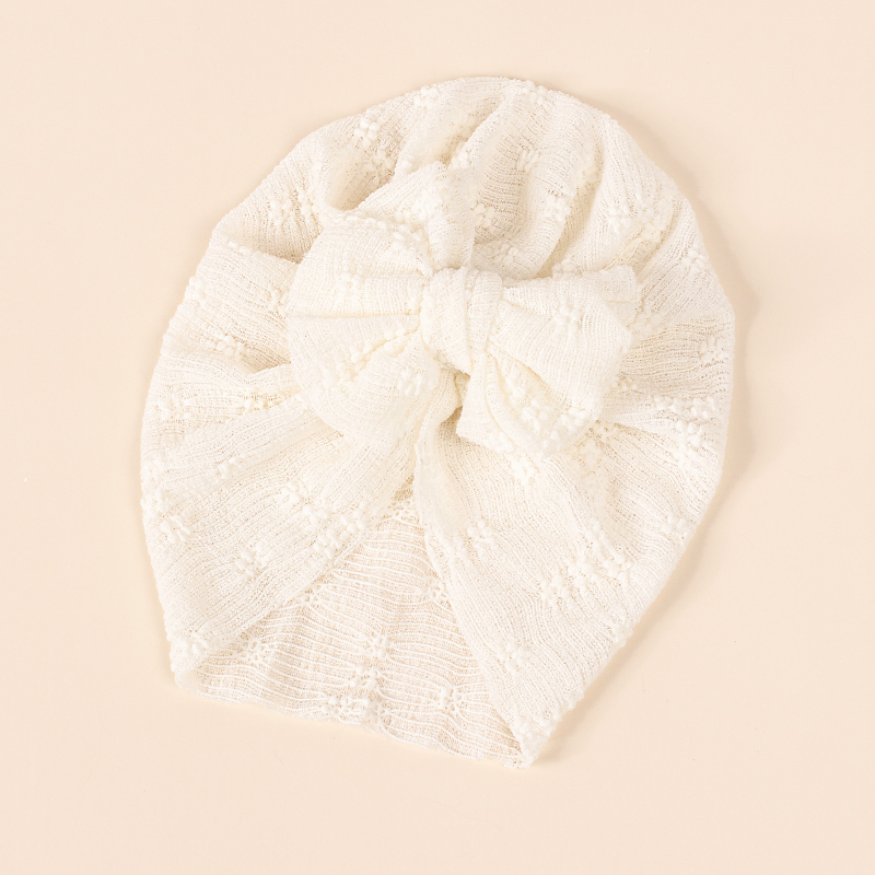 Нова европейска и американска бебешка супер мека еластична мрежеста двуслойна пуловер с панделка, трансгранична индийска шапка, детска шапка