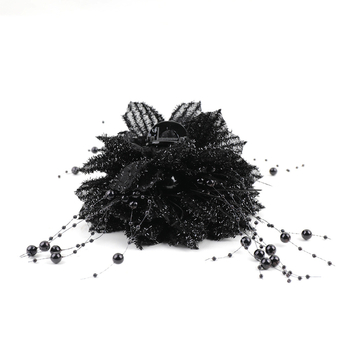 Ryškios žvaigždės upė ~ Honkongo vėjas, šviečiančios gėlės, griebtuvas, temperamentas, ryklių segtukas, tinklas, raudonplaukių plaukų demonstravimas, plaukų gėlė, plaukų aksesuarai