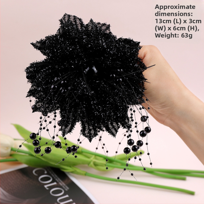 Ryškios žvaigždės upė ~ Honkongo vėjas, šviečiančios gėlės, griebtuvas, temperamentas, ryklių segtukas, tinklas, raudonplaukių plaukų demonstravimas, plaukų gėlė, plaukų aksesuarai