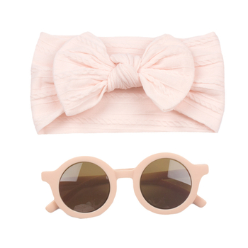 2 kom. europske i američke nove dječje trake za kosu, naočale, odijelo za bebe, široka žakard kapuljača, dječja najlonska traka za kosu s mašnom