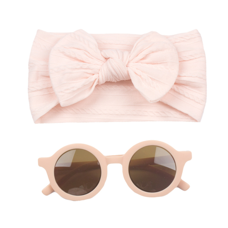 2 kom. europske i američke nove dječje trake za kosu, naočale, odijelo za bebe, široka žakard kapuljača, dječja najlonska traka za kosu s mašnom