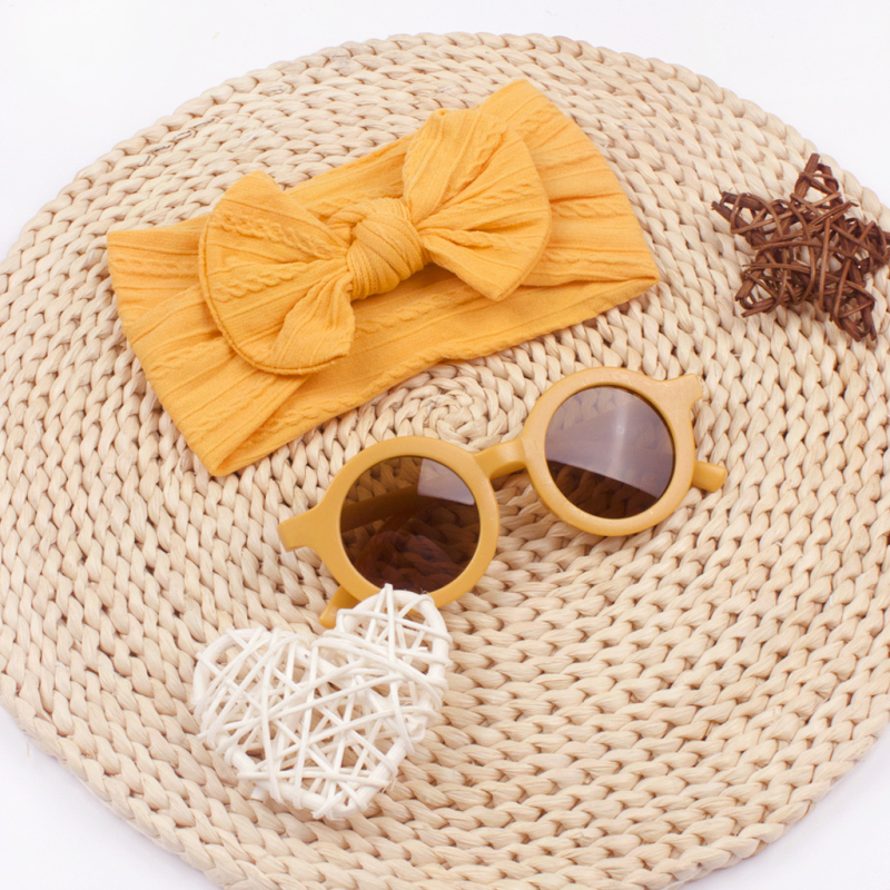 2 kom. europske i američke nove dječje trake za kosu, naočale, odijelo za bebe, široka žakard kapuljača, dječja najlonska traka za kosu s mašnom