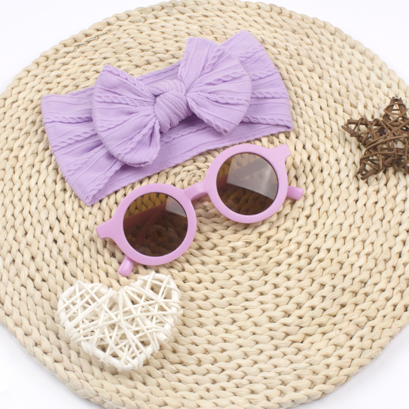 2 kom. europske i američke nove dječje trake za kosu, naočale, odijelo za bebe, široka žakard kapuljača, dječja najlonska traka za kosu s mašnom