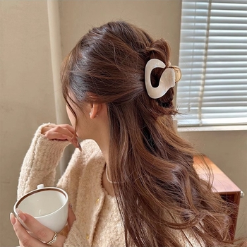 „Advanced Sense“ acto rūgšties netaisyklingo stiliaus plaukų segtukas moterims, pusiau surišamas, elegantiškas ryklio segtukas, metalinis plaukų segtukas, galvos apdangalas