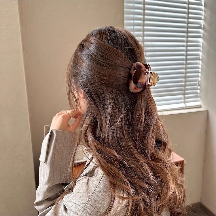 „Advanced Sense“ acto rūgšties netaisyklingo stiliaus plaukų segtukas moterims, pusiau surišamas, elegantiškas ryklio segtukas, metalinis plaukų segtukas, galvos apdangalas