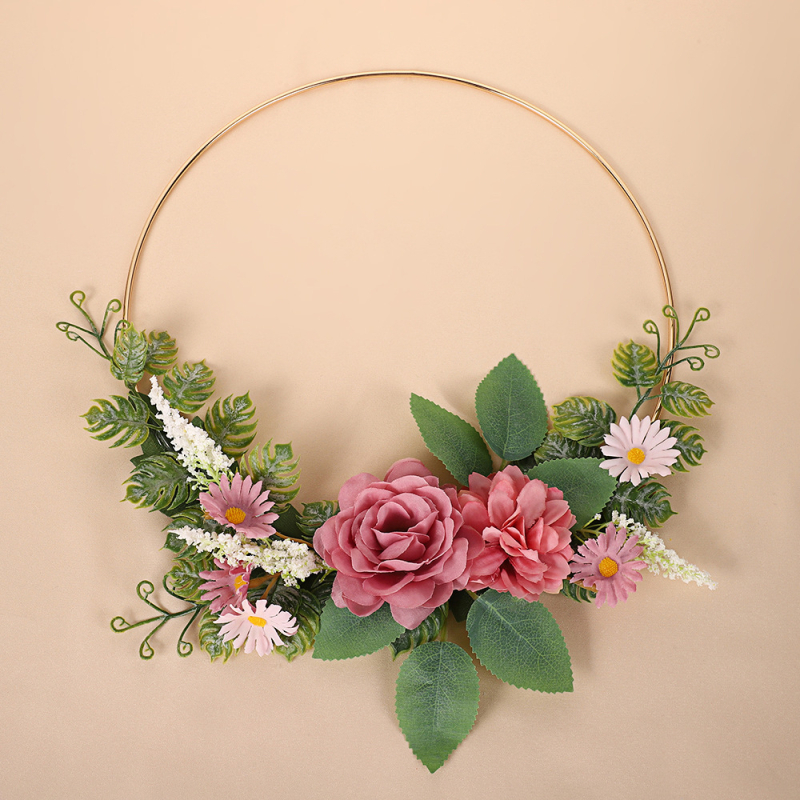 Pamergių nešiojamas vainikas sienų dekoravimui, vainikas, kūrybingas, vidaus lubų geležinis vainikas, naujas, modeliavimo vainikas, didmeninė prekyba