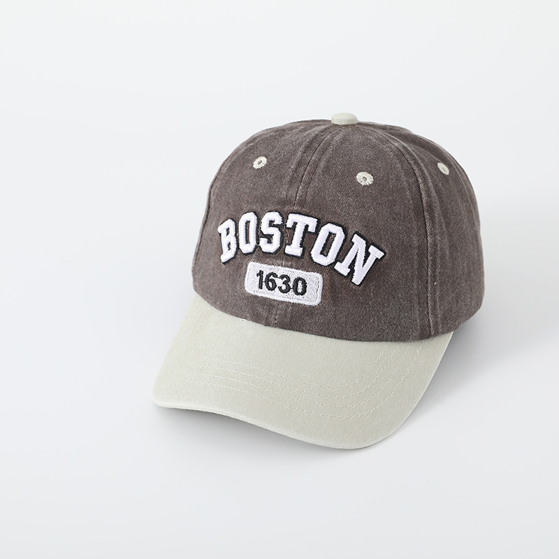 Határokon átnyúló forrásból származó koreai gyerek sapka hímzett betűkkel fiú napsapka baba női varrással mosott baseballsapka