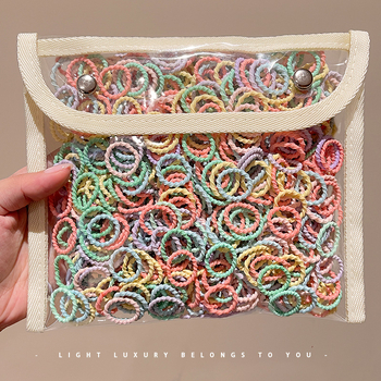 Детска гумена лента за бебета, малък размер, въже за глава, малка гумена лента за коса за момичета, въже за коса с палец, шапка