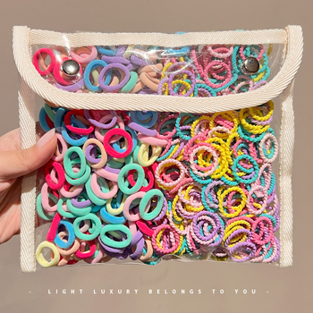 Детска гумена лента за бебета, малък размер, въже за глава, малка гумена лента за коса за момичета, въже за коса с палец, шапка