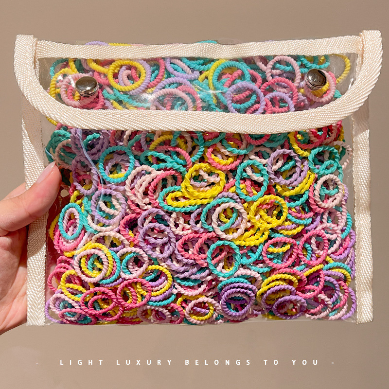 Детска гумена лента за бебета, малък размер, въже за глава, малка гумена лента за коса за момичета, въже за коса с палец, шапка