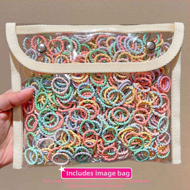 Детска гумена лента за бебета, малък размер, въже за глава, малка гумена лента за коса за момичета, въже за коса с палец, шапка