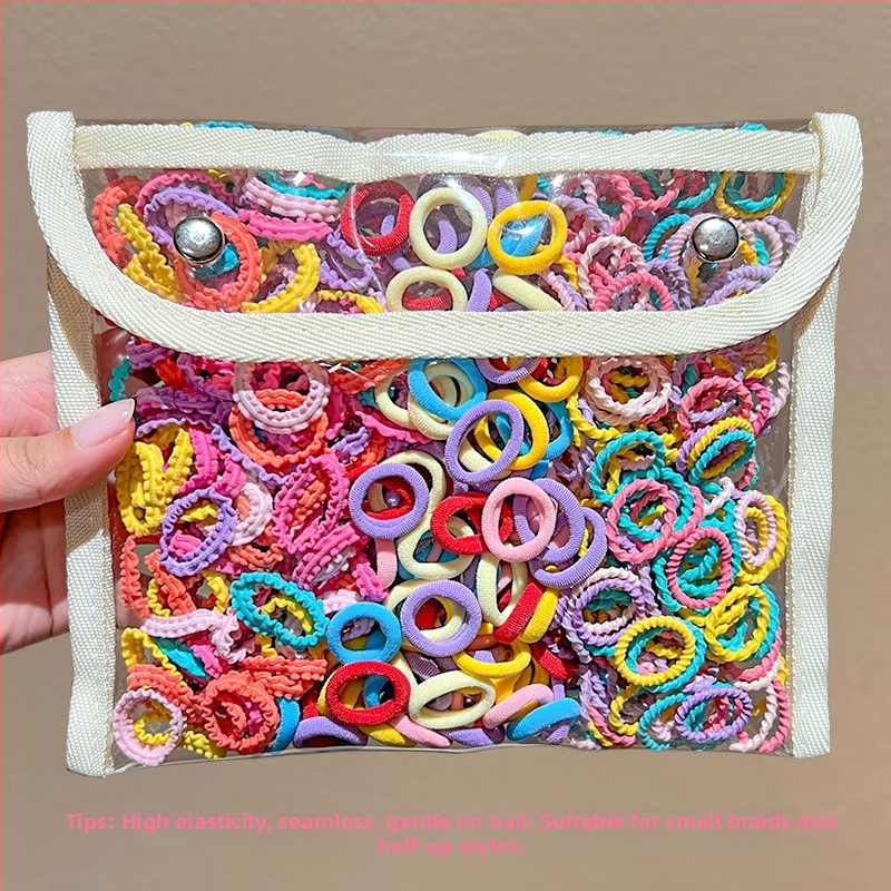 Детска гумена лента за бебета, малък размер, въже за глава, малка гумена лента за коса за момичета, въже за коса с палец, шапка