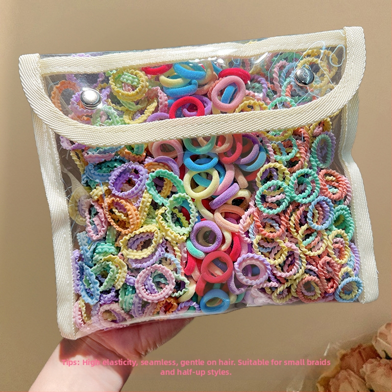 Детска гумена лента за бебета, малък размер, въже за глава, малка гумена лента за коса за момичета, въже за коса с палец, шапка