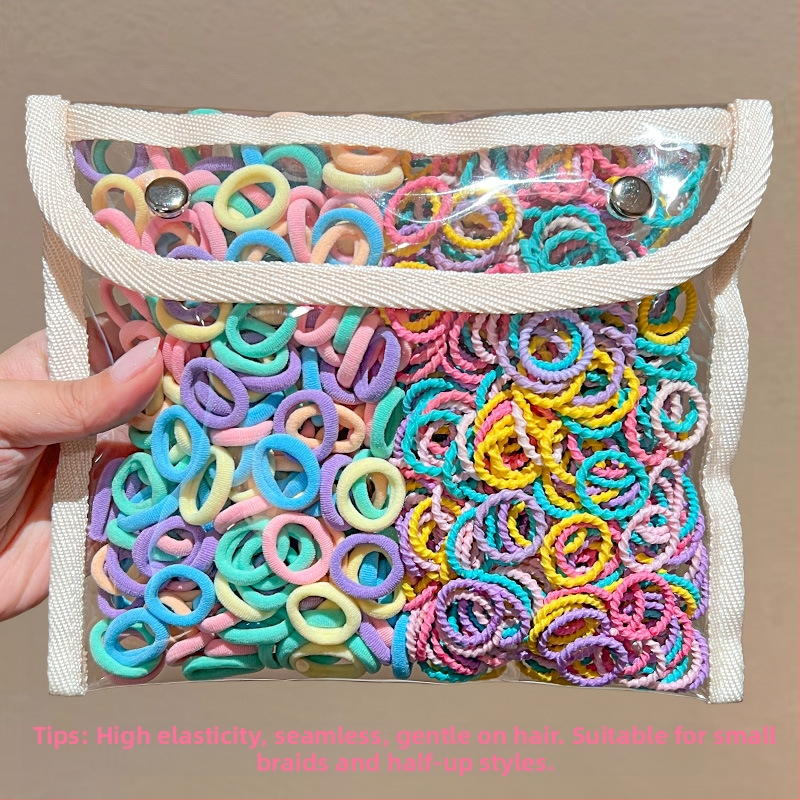 Детска гумена лента за бебета, малък размер, въже за глава, малка гумена лента за коса за момичета, въже за коса с палец, шапка