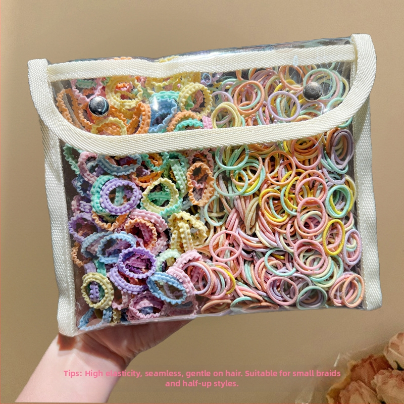 Детска гумена лента за бебета, малък размер, въже за глава, малка гумена лента за коса за момичета, въже за коса с палец, шапка