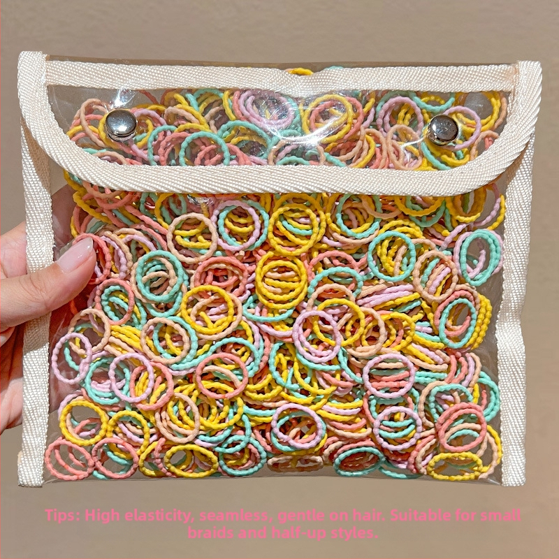 Детска гумена лента за бебета, малък размер, въже за глава, малка гумена лента за коса за момичета, въже за коса с палец, шапка