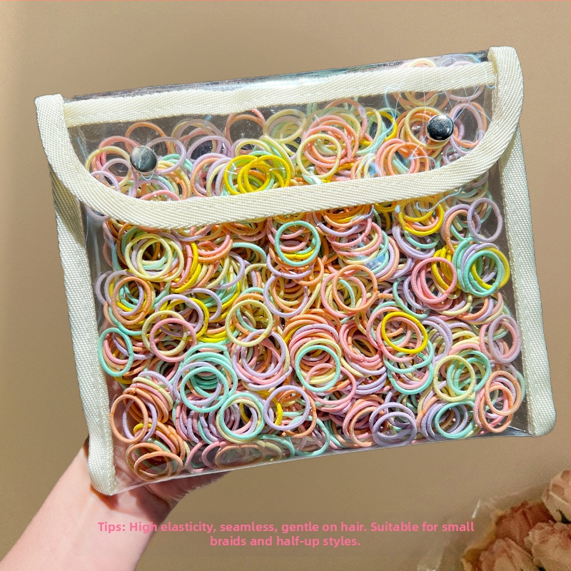 Детска гумена лента за бебета, малък размер, въже за глава, малка гумена лента за коса за момичета, въже за коса с палец, шапка