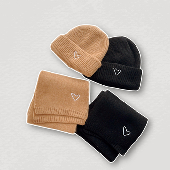 Korėjietiško stiliaus rudens ir žiemos vaikiškas vientisos spalvos megztas šalikas, kavos spalvos universalus kaklo šildytuvas berniukams ir mergaitėms, madingas ir šiltas